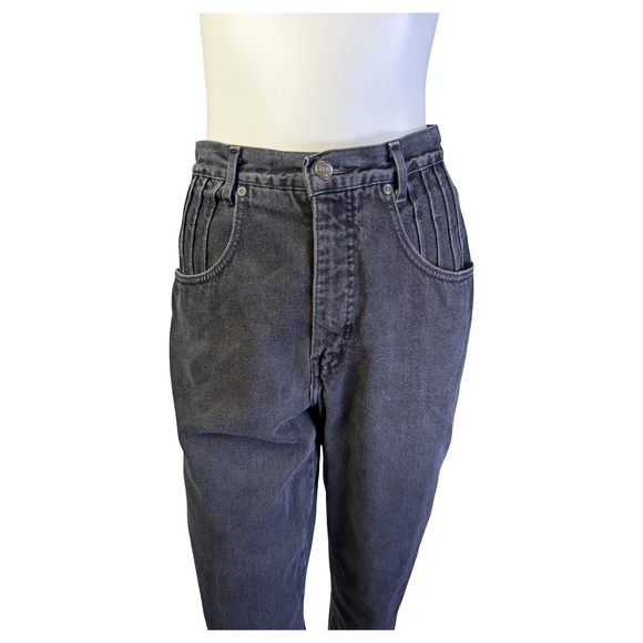 Vintage Denver Hayes Western High Rise Black Jeans | Made in Canada | 27" Waist - Picture 7 of 10